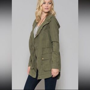 Cargo style Army green jacket mossimo supply co sz Sm